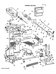 02 - Freezer Section parts for Ge Refrigerator CSXC24XLL from AppliancePartsPros.com