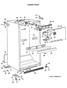 03 - Cabinet Parts parts for Ge Refrigerator CTX18LASERWH from AppliancePartsPros.com