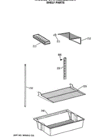 04 - Shelf Parts parts for Ge Refrigerator CTX18LASERWH from AppliancePartsPros.com