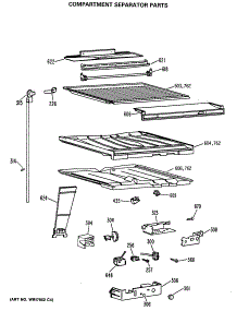 05 - Compartment Separator Parts parts for Ge Refrigerator CTX18LASERWH from AppliancePartsPros.com