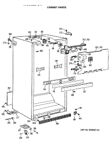 03 - Cabinet Parts parts for Ge Refrigerator CTX21GASNRAD from AppliancePartsPros.com
