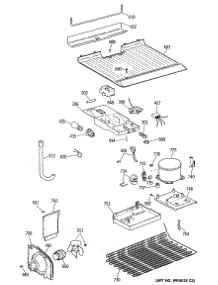 03 - Section3 parts for Ge Refrigerator CTE14CYSJRWH from AppliancePartsPros.com