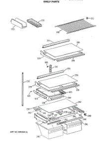 04 - Shelf Parts parts for Ge Refrigerator CTX21GISNRAD from AppliancePartsPros.com
