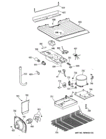 03 - Section3 parts for Ge Refrigerator CTE16EYSJRWH from AppliancePartsPros.com