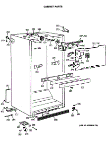 03 - Cabinet Parts parts for Ge Refrigerator CTE24GASJRWH from AppliancePartsPros.com