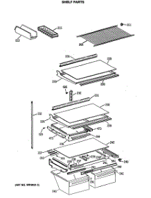 04 - Shelf Parts parts for Ge Refrigerator CTE24GASJRWH from AppliancePartsPros.com