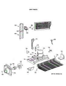 06 - Unit Parts parts for Ge Refrigerator CTE24GASKRWH from AppliancePartsPros.com