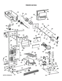 02 - Freezer Section parts for Ge Refrigerator CSX24GRSBAD from AppliancePartsPros.com