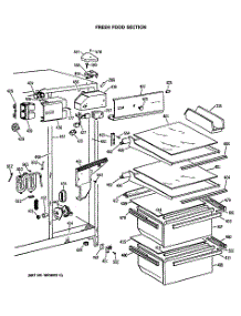 03 - Fresh Food Section parts for Ge Refrigerator CSX24GRSBAD from AppliancePartsPros.com