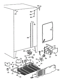 04 - Section4 parts for Ge Refrigerator CSX24KWSBAD from AppliancePartsPros.com