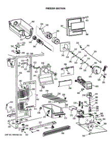 03 - Freezer Section parts for Ge Refrigerator CSX27DRSBAD from AppliancePartsPros.com