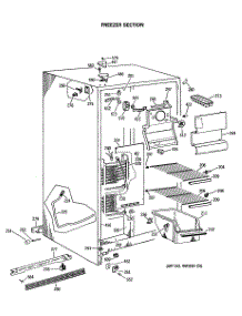 02 - Freezer Section parts for Ge Refrigerator CSC20GASBAD from AppliancePartsPros.com