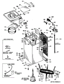 02 - Cabinet And Suspension Asm. parts for Ge Washer WLW3800SALAD from AppliancePartsPros.com