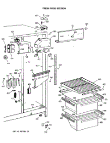 03 - Fresh Food Section parts for Ge Refrigerator CSX22BRSMAD from AppliancePartsPros.com