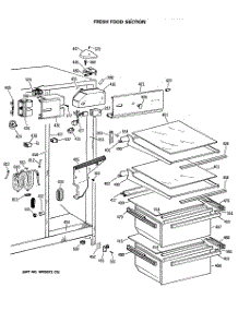 03 - Fresh Food Section parts for Ge Refrigerator CSX24KWSMAD from AppliancePartsPros.com