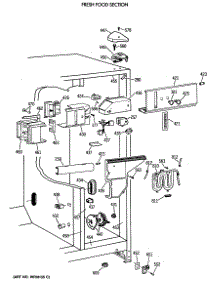 04 - Fresh Food Section parts for Ge Refrigerator CSK27PFTCWW from AppliancePartsPros.com