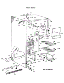 02 - Freezer Section parts for Ge Refrigerator CSX19LAXAWH from AppliancePartsPros.com