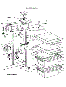 03 - Fresh Food Section parts for Ge Refrigerator CSX20KWXAAD from AppliancePartsPros.com