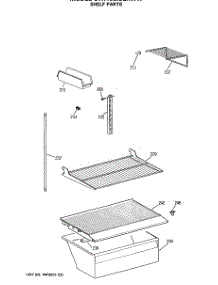 04 - Shelf Parts parts for Ge Refrigerator CTX18CISERWW from AppliancePartsPros.com