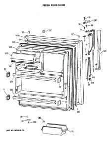 02 - Fresh Food Door parts for Ge Refrigerator CTX18GISGRAD from AppliancePartsPros.com