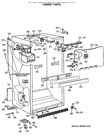 03 - Cabinet Parts parts for Ge Refrigerator CTX21GASRRAD from AppliancePartsPros.com