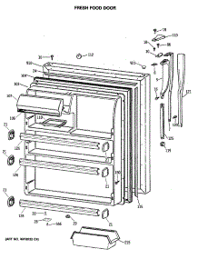 02 - Fresh Food Door parts for Ge Refrigerator CTX24GISHRWH from AppliancePartsPros.com