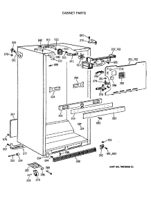 03 - Cabinet Parts parts for Ge Refrigerator CTH18EATERAD from AppliancePartsPros.com