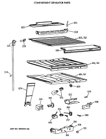 05 - Compartment Separator Parts parts for Ge Refrigerator CTX21EASSRAD from AppliancePartsPros.com