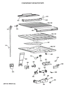 05 - Compartment Separator Parts parts for Ge Refrigerator CTE21GASVRWH from AppliancePartsPros.com