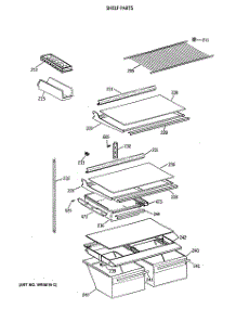04 - Shelf Parts parts for Ge Refrigerator CTE18GATNRWH from AppliancePartsPros.com
