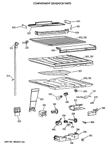 05 - Compartment Separator Parts parts for Ge Refrigerator CTE18GATNRWH from AppliancePartsPros.com