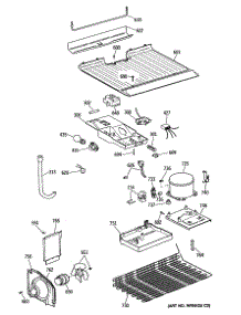 03 - Section3 parts for Ge Refrigerator CTE16EYTBRWH from AppliancePartsPros.com