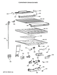 05 - Compartment Separator Parts parts for Ge Refrigerator CTE21GATVRWH from AppliancePartsPros.com