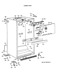 03 - Cabinet Parts parts for Ge Refrigerator CTH18EATFRAD from AppliancePartsPros.com