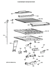 05 - Compartment Separator Parts parts for Ge Refrigerator CTH18EATFRAD from AppliancePartsPros.com