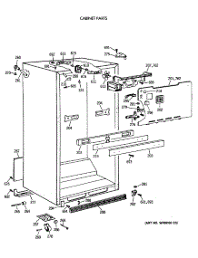 03 - Cabinet Parts parts for Ge Refrigerator CTT21GATERAD from AppliancePartsPros.com