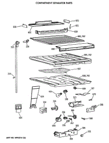 05 - Compartment Separator Parts parts for Ge Refrigerator CTT21GATERAD from AppliancePartsPros.com