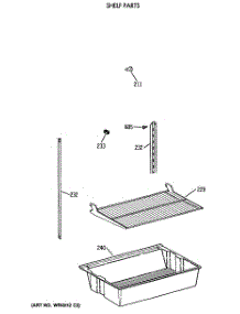 04 - Shelf Parts parts for Ge Refrigerator CTX18LATGRWH from AppliancePartsPros.com