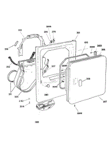 02 - Section2 parts for Ge Dryer DLB3900SAM from AppliancePartsPros.com