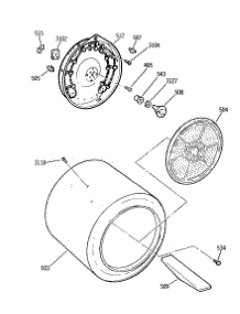 04 - Section4 parts for Ge Dryer DLB3900SAM from AppliancePartsPros.com