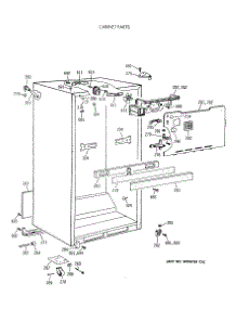 03 - Cabinet Parts parts for Ge Refrigerator CTX18LASWLAD from AppliancePartsPros.com