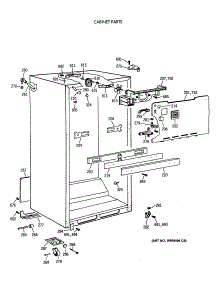03 - Cabinet Parts parts for Ge Refrigerator CTX21LATNRWH from AppliancePartsPros.com