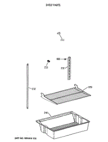 04 - Shelf Parts parts for Ge Refrigerator CTX21LATNRWH from AppliancePartsPros.com