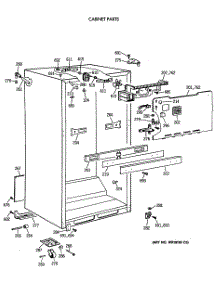 03 - Cabinet Parts parts for Ge Refrigerator CTX21LAXBRWH from AppliancePartsPros.com