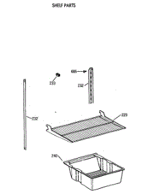 04 - Shelf Parts parts for Ge Refrigerator CTX21LAXBRWH from AppliancePartsPros.com