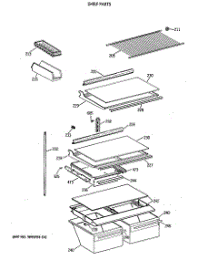 04 - Shelf Parts parts for Ge Refrigerator CTX18KAXBRAD from AppliancePartsPros.com