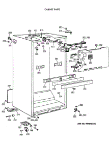 03 - Cabinet Parts parts for Ge Refrigerator CTX18LAXBRWH from AppliancePartsPros.com