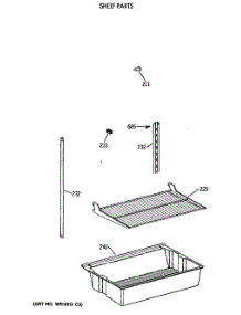 04 - Shelf Parts parts for Ge Refrigerator CTX18LAXBRWH from AppliancePartsPros.com