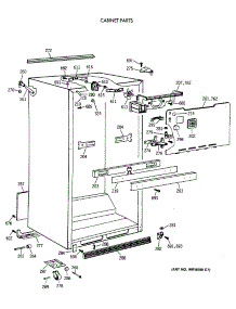 03 - Cabinet Parts parts for Ge Refrigerator CTG21GAXDRWW from AppliancePartsPros.com
