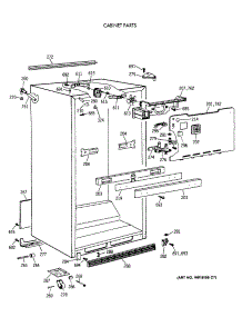 03 - Cabinet Parts parts for Ge Refrigerator CTG24GAXDRWW from AppliancePartsPros.com